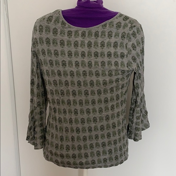 JUSTICE PATTERN FLARED LONG SLEEVE SHIRT - Picture 2 of 2